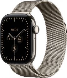 Умные часы Apple Watch Series 12 46 мм, Natural Titanium Case, Natural Milanese Loop (M/L)