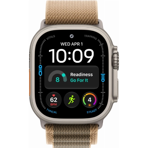 Apple Watch Ultra 4, 49 мм, Natural Titanium Desert Alpine Loop M