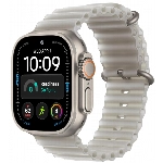 Apple Watch Ultra 4, 49 мм, Natural Titanium Translucent Gray Ocean Band
