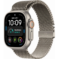 Apple Watch Ultra 4, 49 мм, Natural Titanium Natural Milanese Loop M