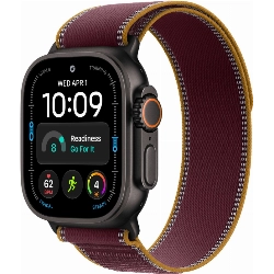 Apple Watch Ultra 4, 49 мм, Black Titanium Burgundy Trail Loop M/L