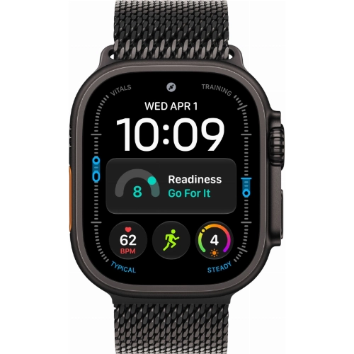 Apple Watch Ultra 4, 49 мм, Black Titanium Black Milanese Loop M