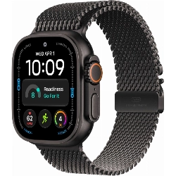 Apple Watch Ultra 4, 49 мм, Black Titanium Black Milanese Loop M