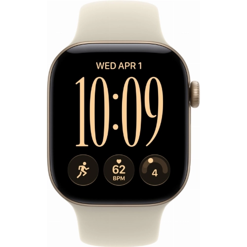 Apple Watch Series 12 42 мм, Light Gold Aluminum Case, Sand Sport Band (S/M)