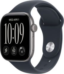 Умные часы Apple Watch Series 12 46 мм, Space Gray Aluminum Case, Navy Blue Sport Band (S/M)
