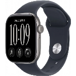 Умные часы Apple Watch Series 12 46 мм, Space Gray Aluminum Case, Navy Blue Sport Band (M/L)