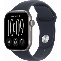 Умные часы Apple Watch Series 12 42 мм, Space Gray Aluminum Case, Navy Blue Sport Band (M/L)