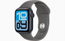 Умные часы Apple Watch SE 3 40 мм, Midnight Aluminum Case with Stone Gray Sport Band (S/M)
