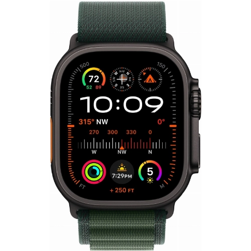 Ремешок AW 49мм Dark Green Alpine Loop M Black Finish MYPR3