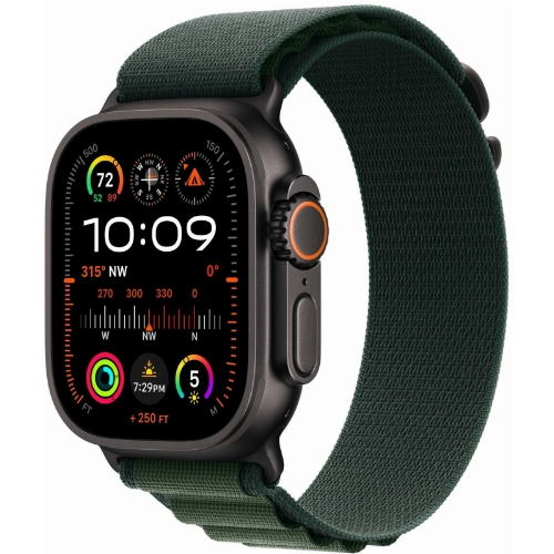 Ремешок AW 49мм Dark Green Alpine Loop M Black Finish MYPR3