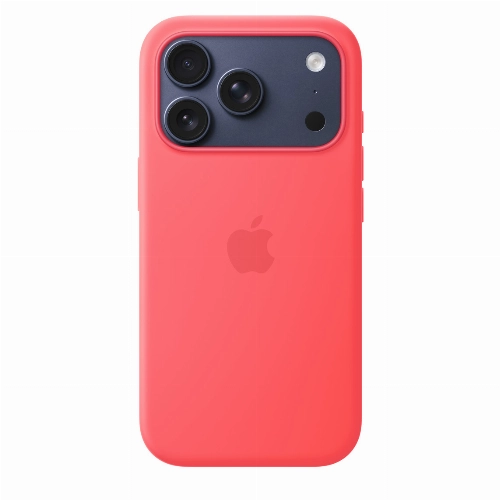 Apple iPhone 17 Pro Silicone Case (MHW04), Bright Guava, гуава