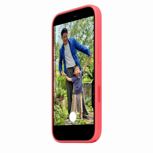 Apple iPhone 17 Silicone Case (MHVQ4), Bright Guava, гуава