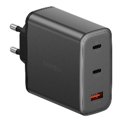 Сетевое зарядное устройство EnergEA AmpCharge GaN100 2C1A PD/PPS/QC3.0 100W, Gunmetal