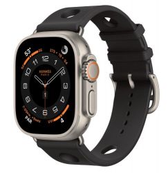 Apple Watch Hermes Ultra 3, 49 мм, Natural Titanium Noir Scub’H Diving