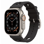 Apple Watch Hermes Ultra 3, 49 мм, Natural Titanium Noir Scub’H Diving
