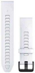 Ремешок Garmin Quick Release Band (18 mm) WHITE SILICONE WITH BLACK HARDWARE