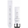 Garmin Quick Release Band (18 mm) WHITE SILICONE WITH BLACK HARDWARE