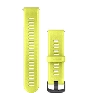 Garmin Quickfit 22 Watch Band Yellow Silicone with Slate Hardware Forerunner 945