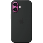 Чехол iPhone 16 Silicone Case Black MYY13