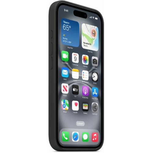 iPhone 16 Silicone Case Black MYY13