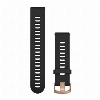 Ремешок Garmin Quick Release 20 Watch Band Black with Rose Gold Hardware