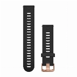 Ремешок Garmin Quick Release 20 Watch Band Black with Rose Gold Hardware