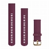 Ремешок Garmin Quick Release 20 Watch Band Berry/Light Gold