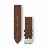 Ремешок Garmin Quick Release 20 Watch Dark Brown Embossed Italian Leather with Silver Hardware