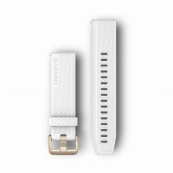 Ремешок Garmin Quick Release 20 Watch Band White with Light Gold Hardware