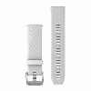Ремешок Garmin Quick Release 20 Watch Band White with Polished Silver Hardware