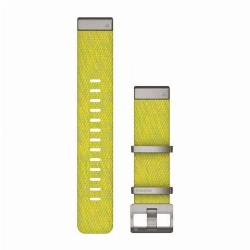 Ремешок Garmin Quickfit 22 Strap MARQ Jacquard-weave Nylon Strap – Yellow/Green