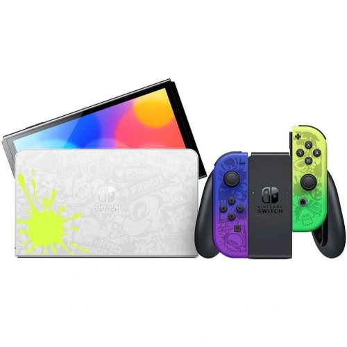 Nintendo Switch OLED, 64 Гб, Splatoon 3 Edition, фиолетовый/зеленый