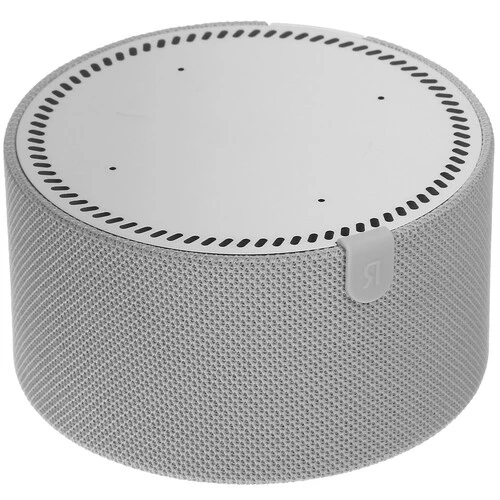 Яндекс Новая Станция Мини, Gray, серый (с часами)