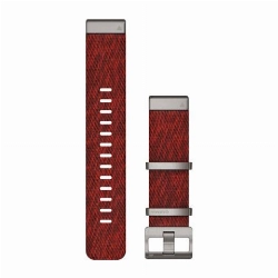 Ремешок Garmin Quickfit 22 Strap MARQ Jacquard-weave Nylon Strap – Red