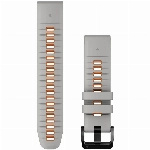 Ремешок Garmin Quickfit 22 Watch Band Fog Gray/Emder Orange Silicone
