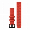 Ремешок Garmin Quickfit 22 Watch Band Laser Red with Black Stainless Steel Hardware