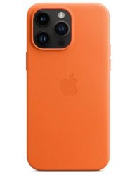 iPhone 14 Pro Max Leather Case Orange
