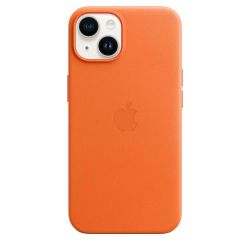 iPhone 14 Leather Case Orange