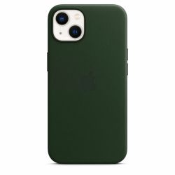 Чехол iPhone 13 Leather Case Sequoia Green