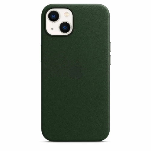 iPhone 13 Leather Case Sequoia Green