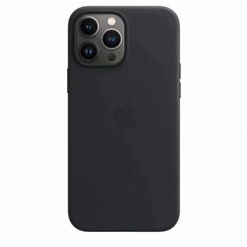 iPhone 13 Pro Leather Case Midnight