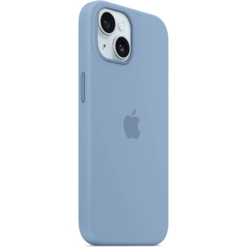 iPhone 15 Silicone Case Winter Blue