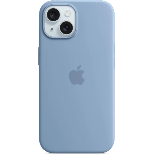 iPhone 15 Silicone Case Winter Blue