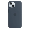 iPhone 15 Silicone Case Storm Blue