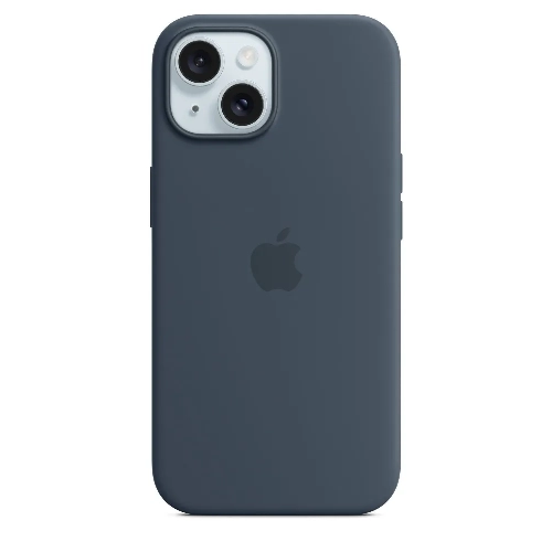 iPhone 15 Silicone Case Storm Blue