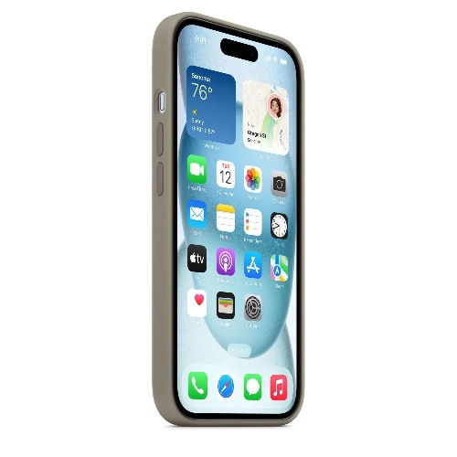 iPhone 15 Plus Silicone Case Clay