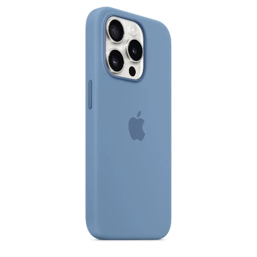 iPhone 15 Pro Silicon Case Winter Blue