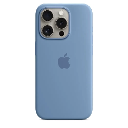 Чехол iPhone 15 Pro Silicon Case Winter Blue