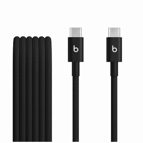 Beats USB‑C to USB‑C Woven Cable (1.5 m/5 ft), Bolt Black