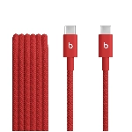 Кабель Beats USB‑C to USB‑C Woven Cable (1.5 m/5 ft), Rapid Red